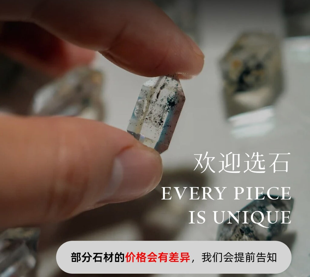 Crystal Heart Flash Original Handmade Pendant · Small Main Stone