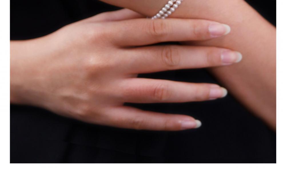 Pearl Double Layer Stacked Natural Freshwater Pearl Aquamarine Bracelet