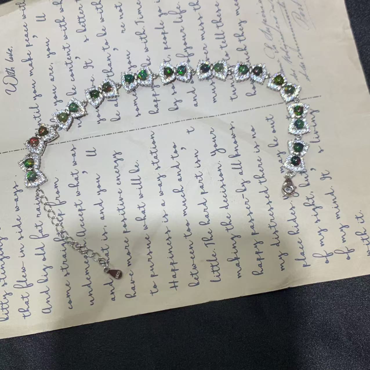 S925 Silver Inlay Light Luxury Niche Exquisite Elegant Bracelet