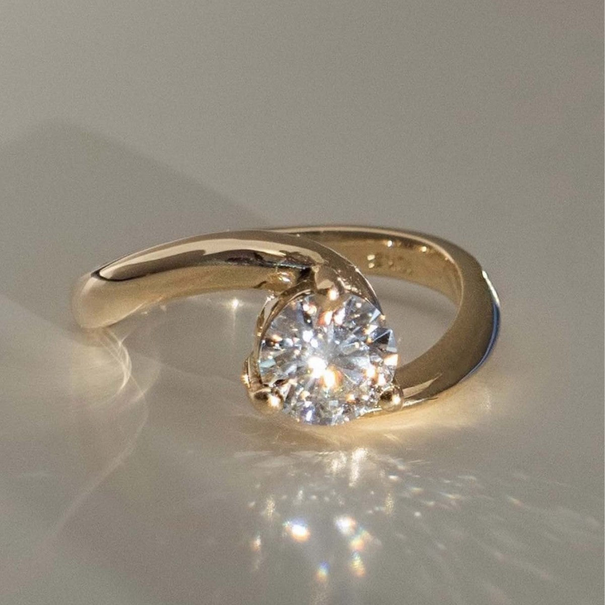 Moissanite S925 Sterling Silver Inlaid Round Moissanite Vintage High-end Combination Ring Set