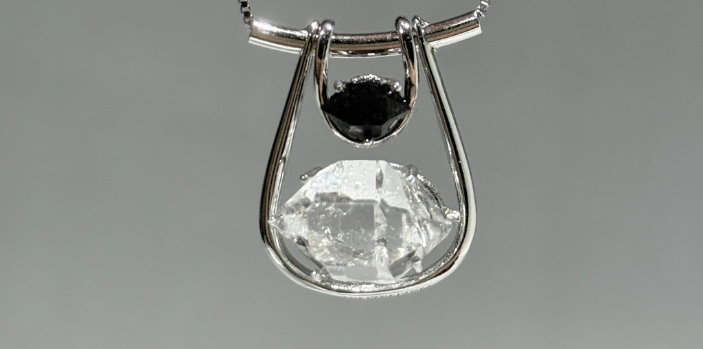 Little Lucky Bag Natural Shining 925 Silver Pendant Necklace · Shining Edition