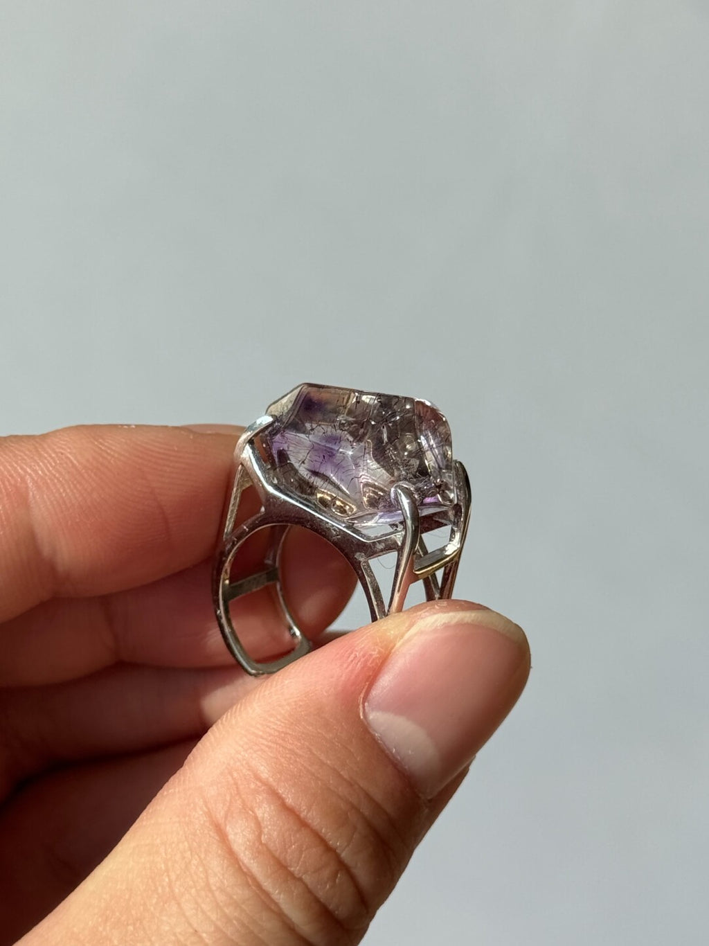 Iron Man Natural Shining Original Design Handmade Ring