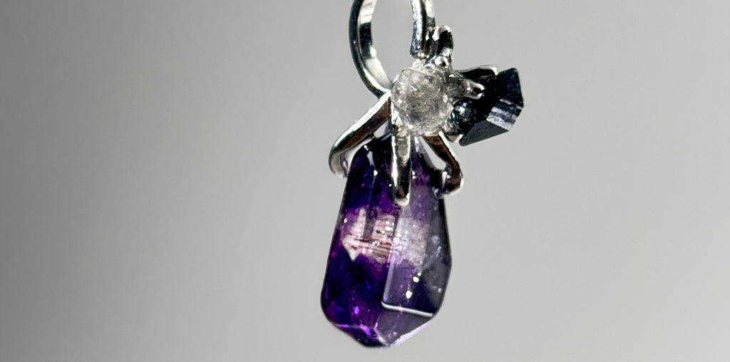 Painter Series Eggplant Shining Original Design Necklace