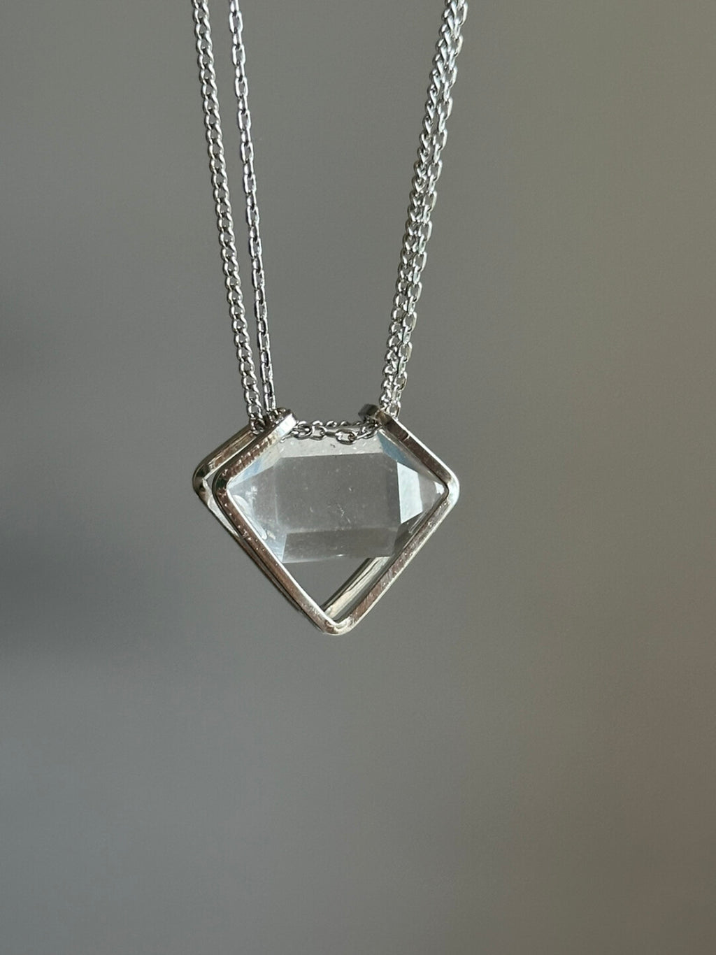 Crystal Heart Flash Original Handmade Pendant · Small Main Stone