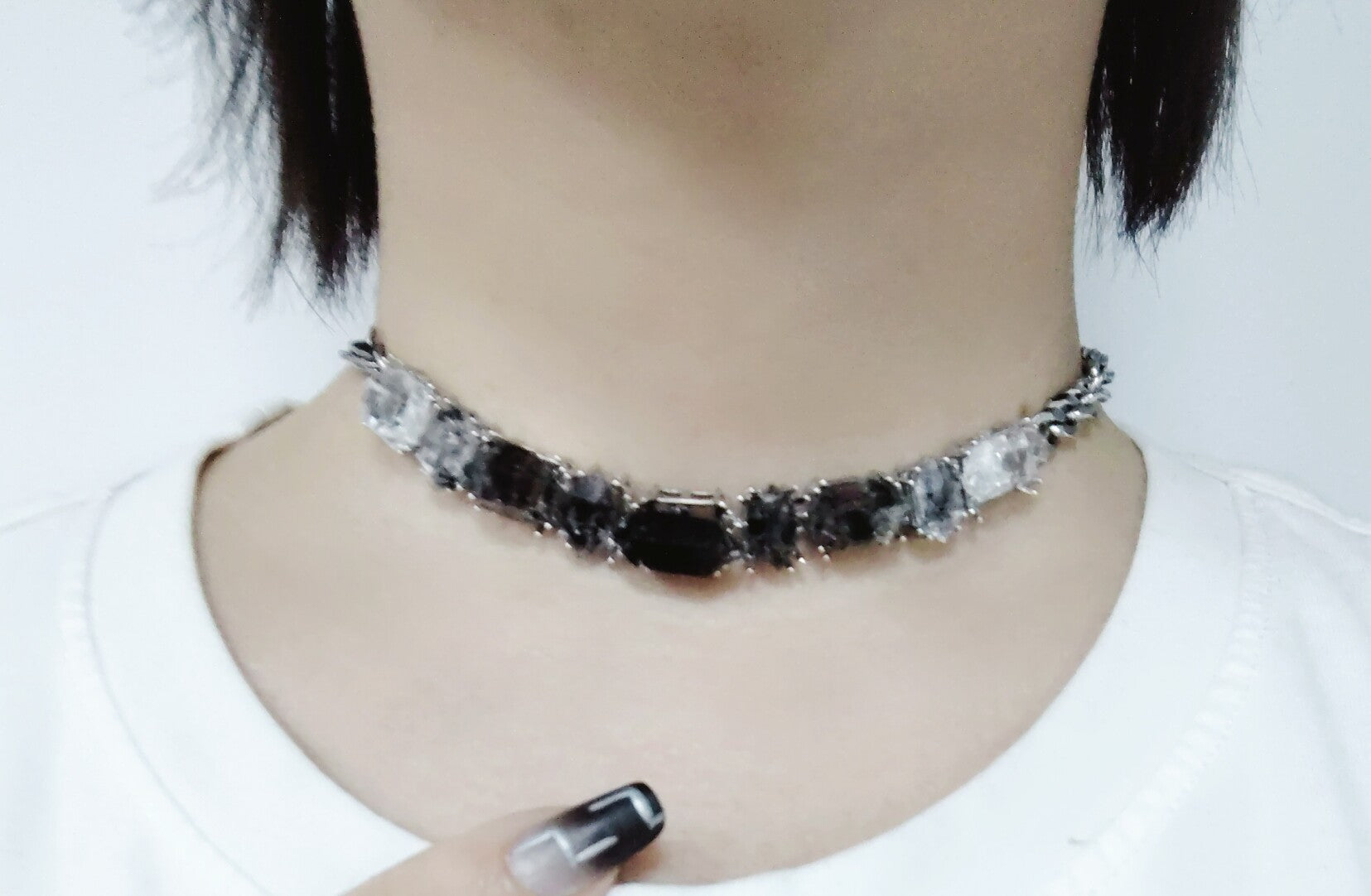 Galaxy Shining Original Handmade Bracelet/Choker Dual-use · White Shining