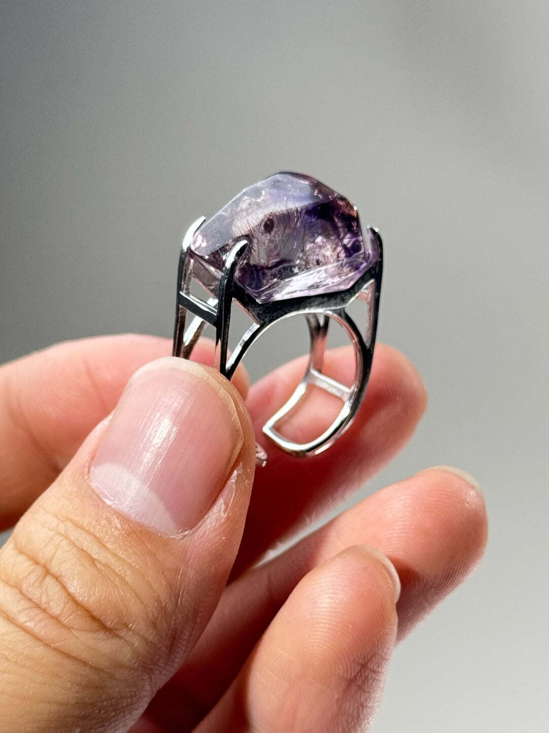 Iron Man Natural Shining Original Design Handmade Ring