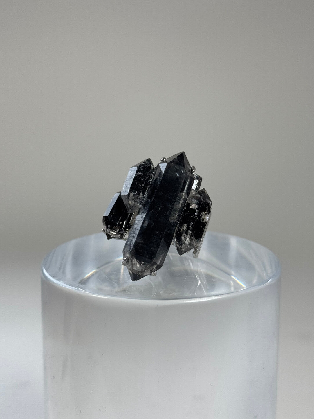 Shining Original Handmade Ring Niche Personality Black Shining