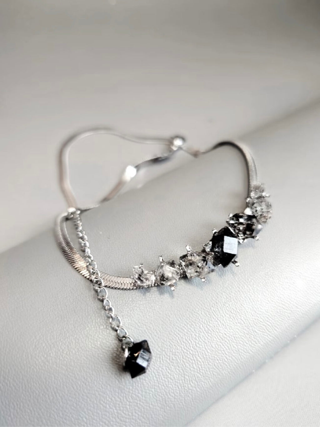 Shining Original Handmade Bracelet/Choker Dual-use · Blooming Flower Bracelet Titanium Steel Bracelet