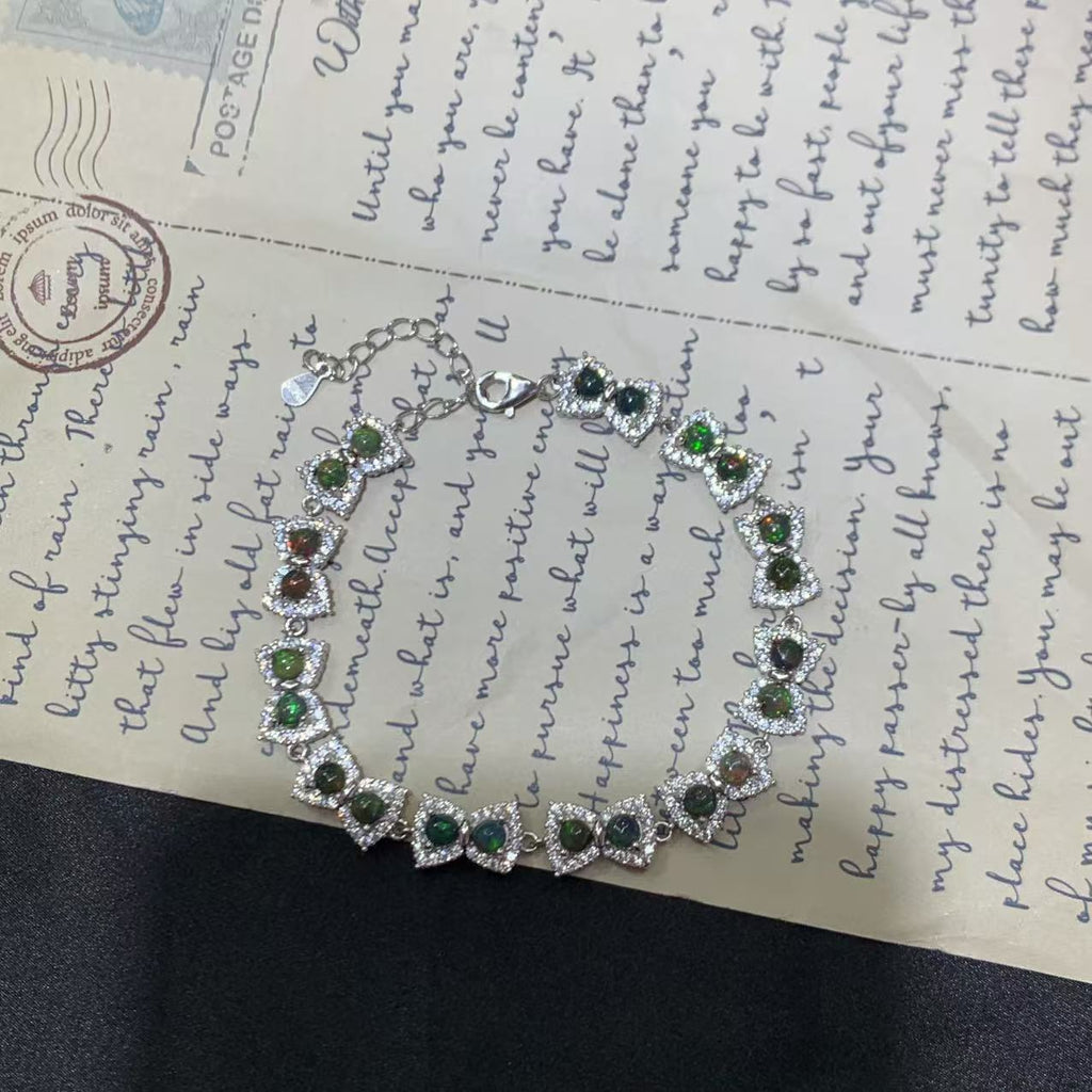 S925 Silver Inlay Light Luxury Niche Exquisite Elegant Bracelet