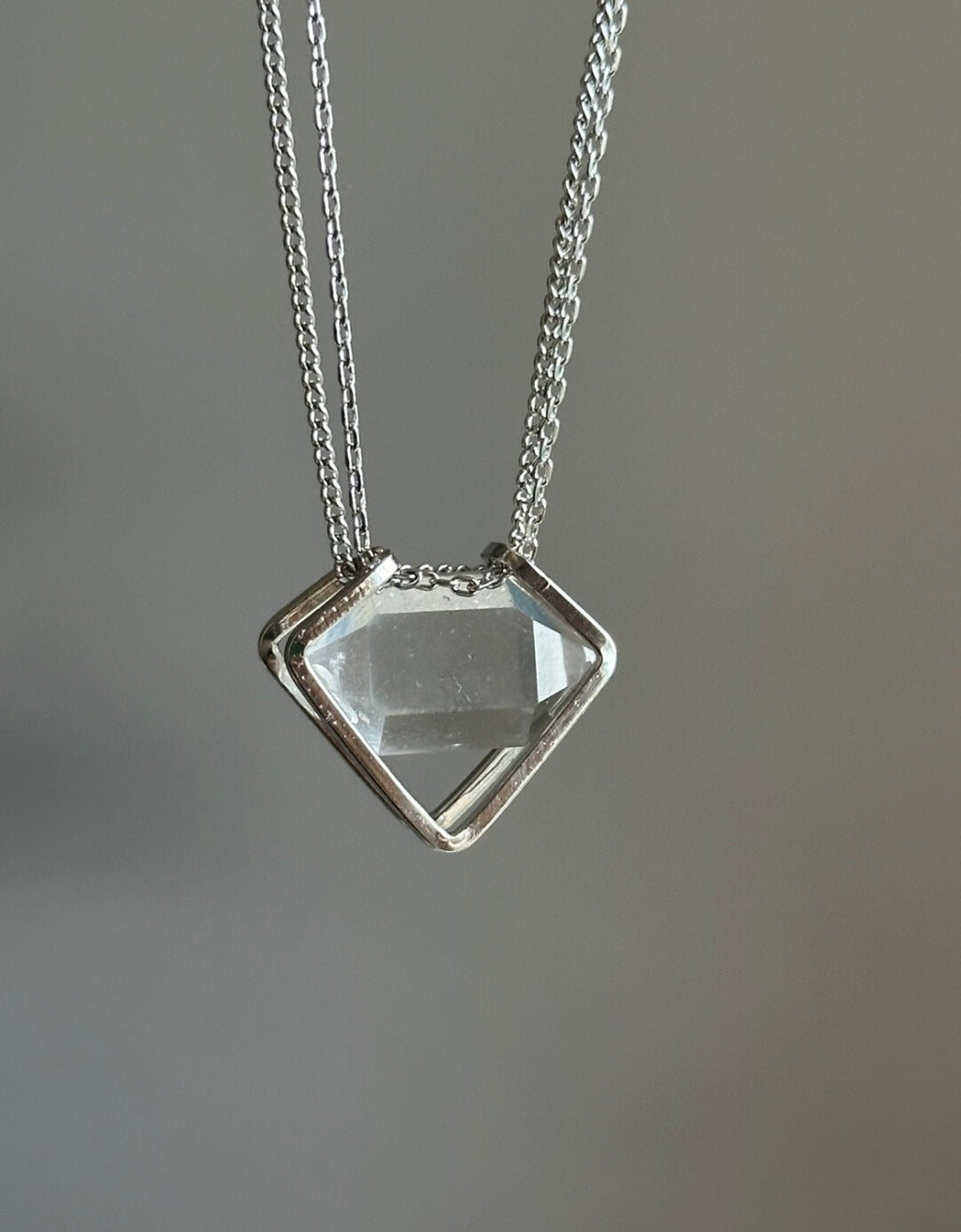 Crystal Heart Flash Original Handmade Pendant · Small Main Stone