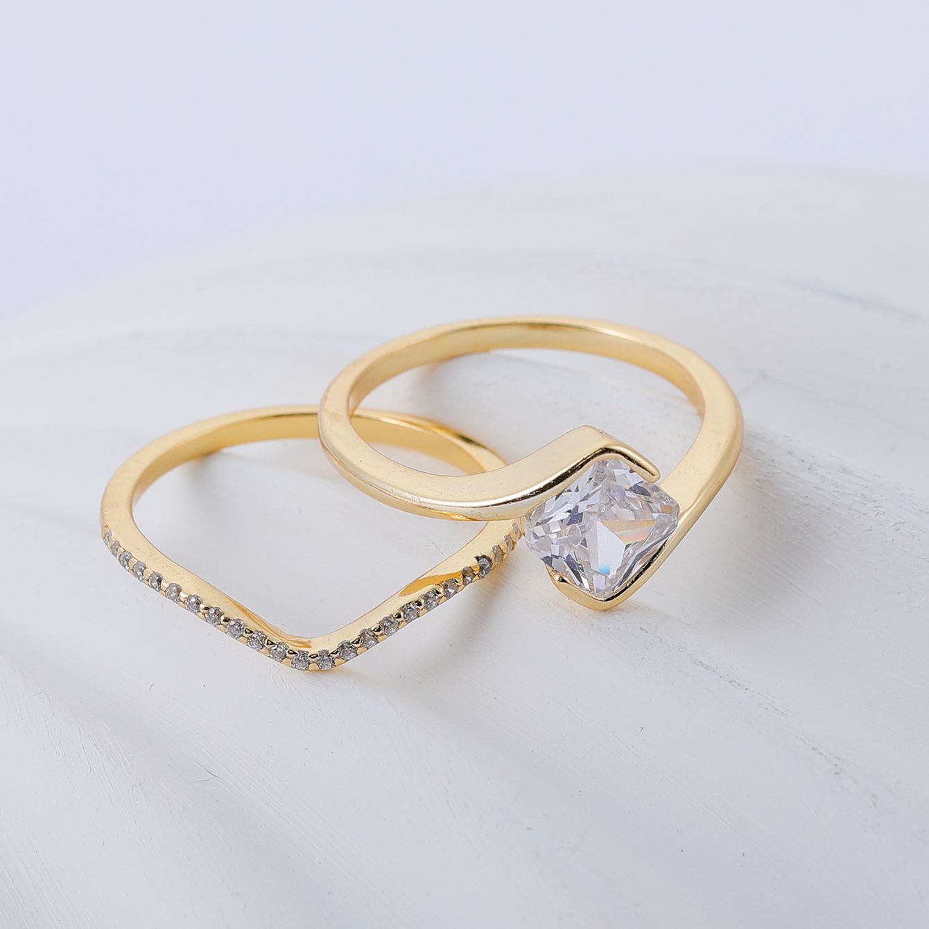 S925 Silver Set Inlaid Round Moissanite Ring Independent Hot Sale Elegant Fashion Combination Ring