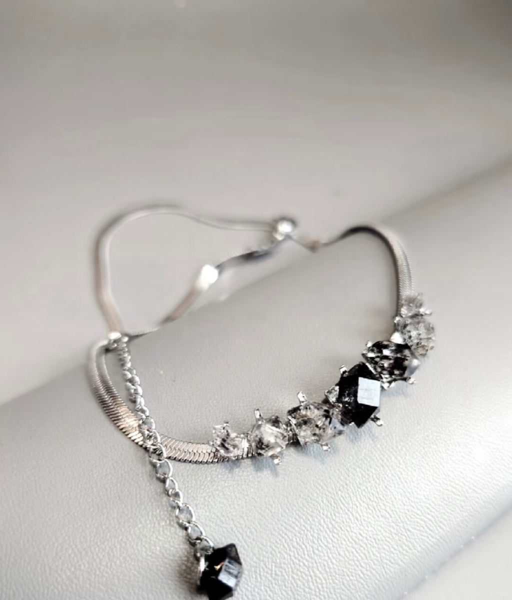 Shining Original Handmade Bracelet/Choker Dual-use · Blooming Flower Bracelet Titanium Steel Bracelet