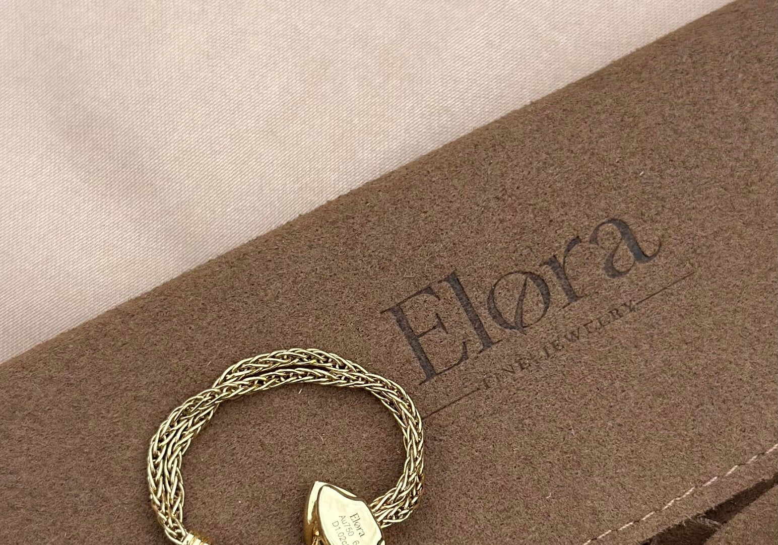 Antique Soft Chain Full Wrap Marquise Diamond Ring 18K solid gold Main Stone 1ct Ring