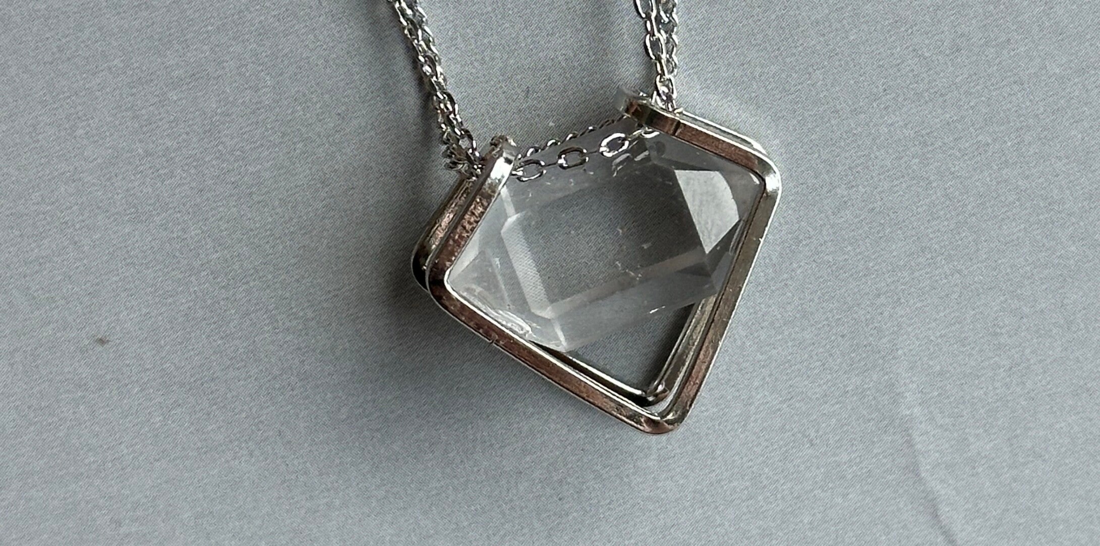 Crystal Heart Flash Original Handmade Pendant · Small Main Stone