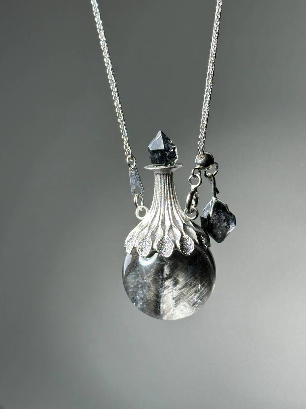 Jingling Baoping Original Handmade Pendant · Pure Natural White Crystal