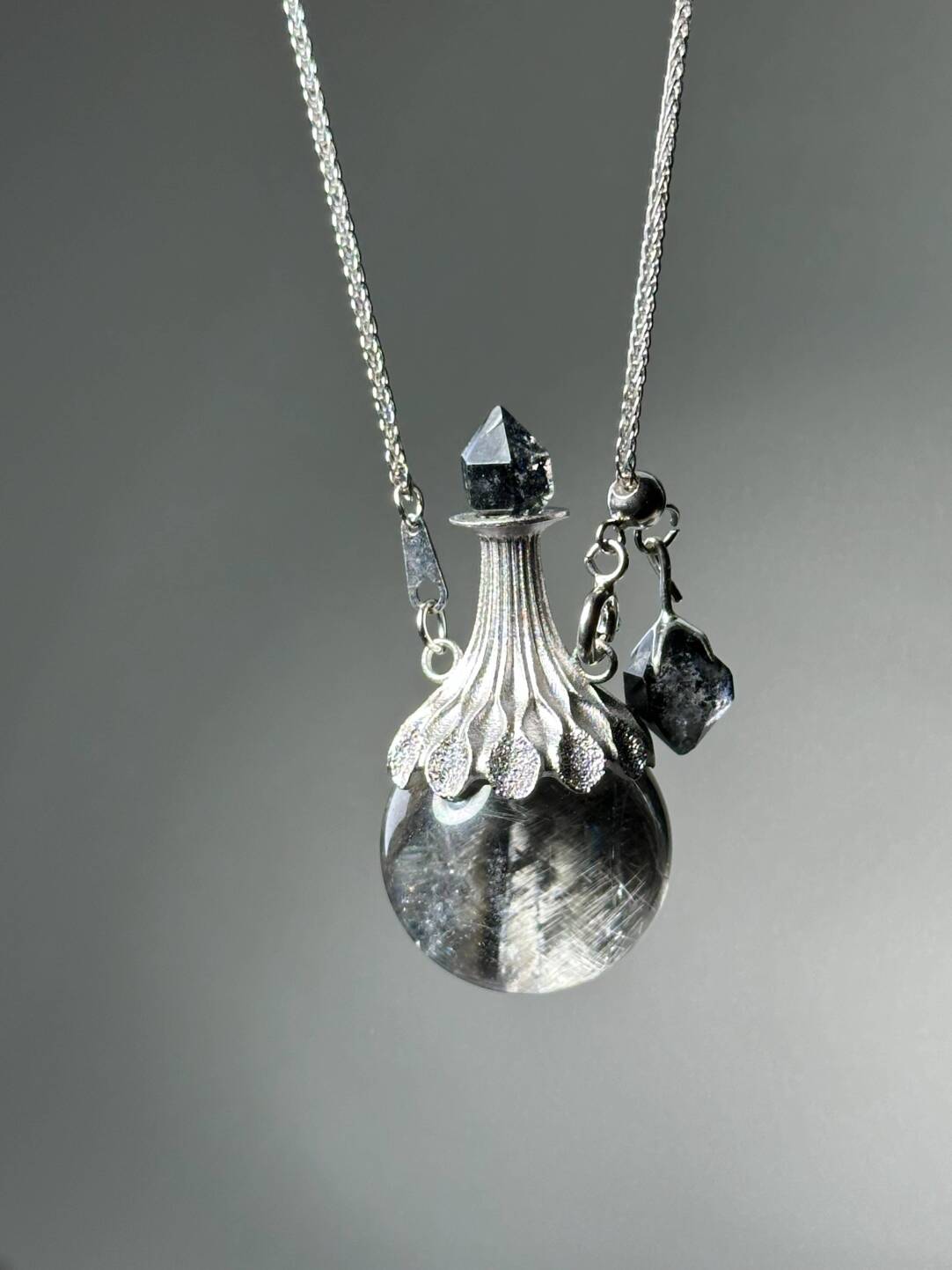 Jingling Baoping Original Handmade Pendant · Pure Natural White Crystal