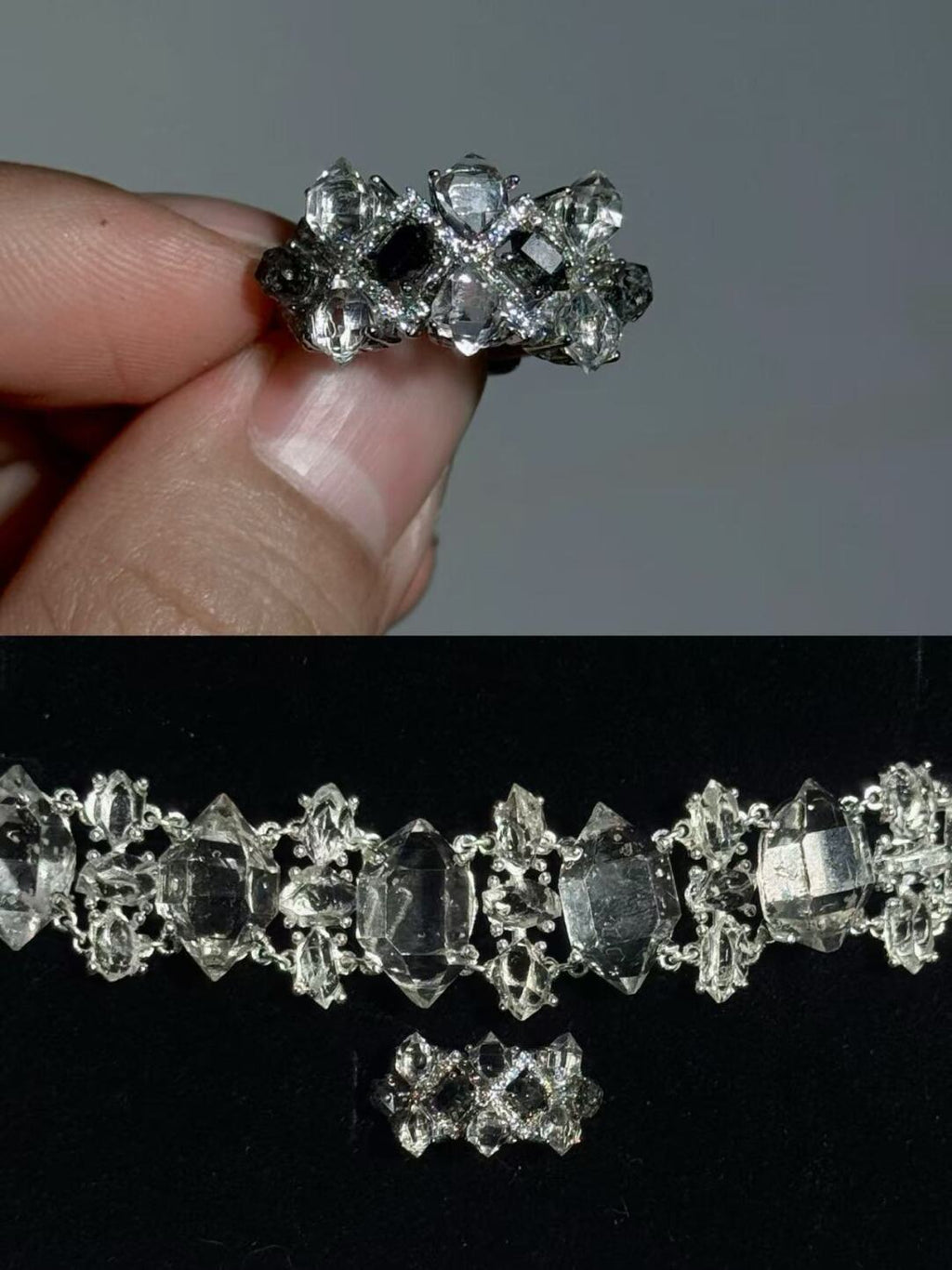 Flower Window Shining Original Handmade Ring · Adjustable Ring