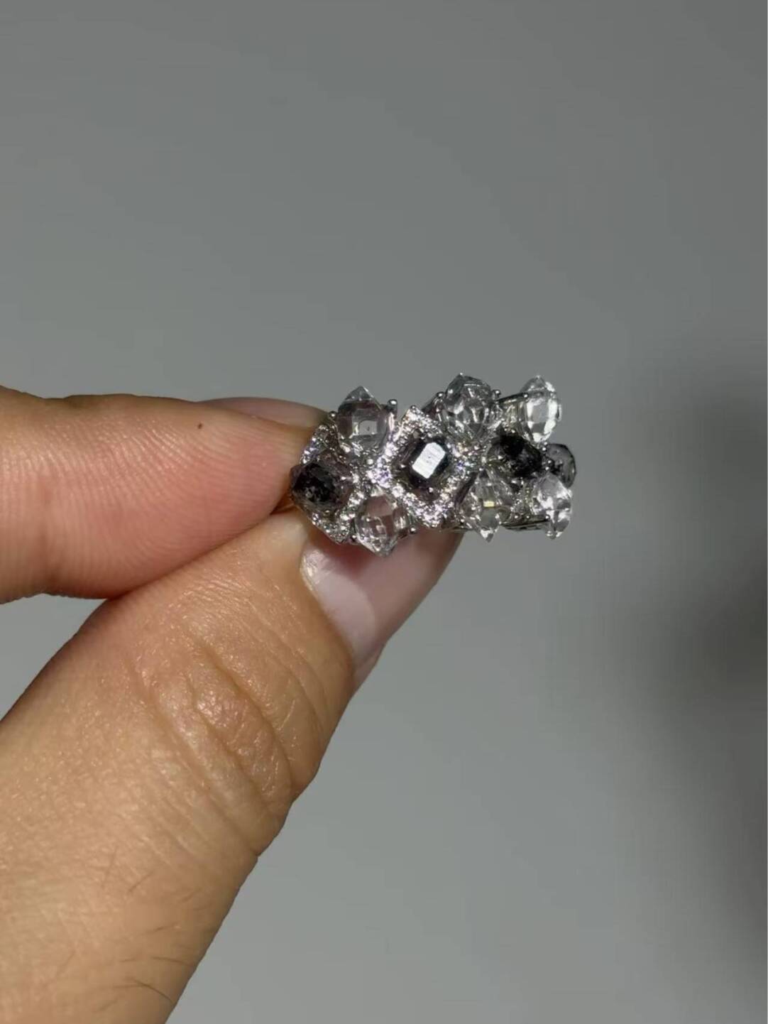 Flower Window Shining Original Handmade Ring · Adjustable Ring