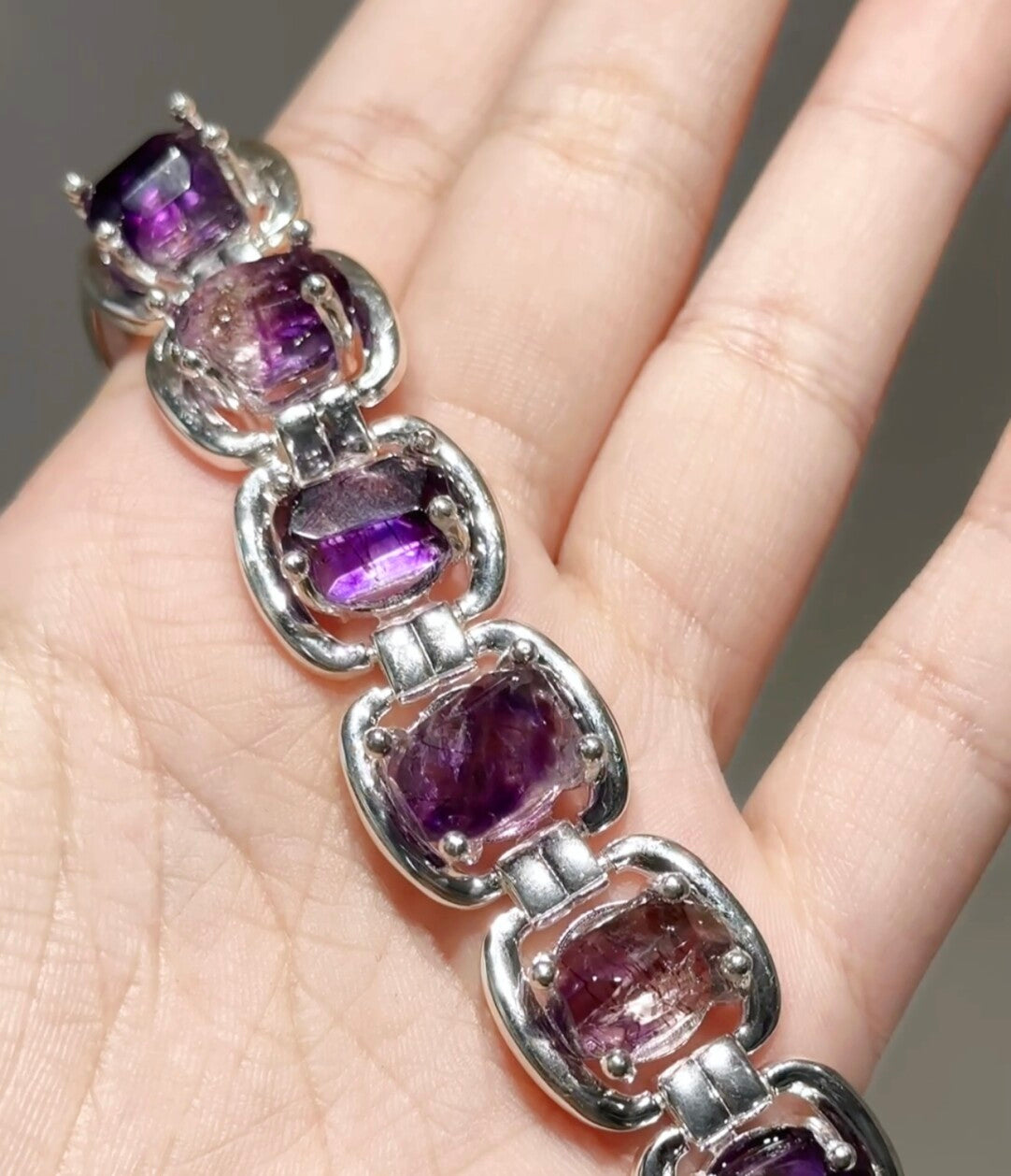 Halo Original Design 925 Silver Bracelet · White Flashing Version