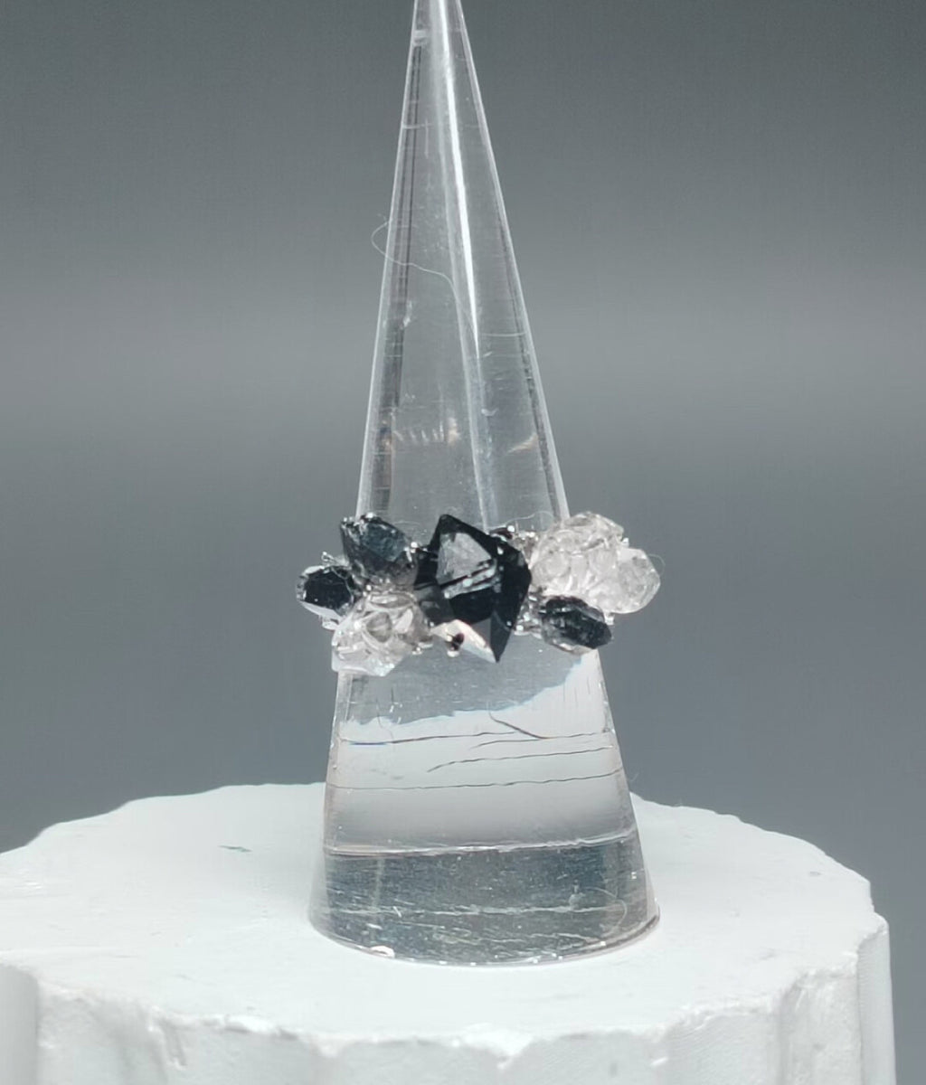 Original Architect Series Blooming Flowers Handmade Original Shining Ring · 925 Silver Adjustable Ring