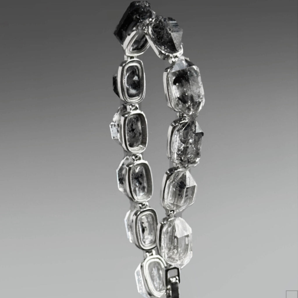 Ink and Wash Original Handmade Bracelet · 925 Silver Bangle