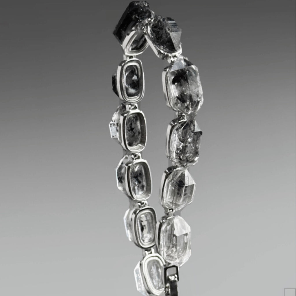 Ink and Wash Original Handmade Bracelet · 925 Silver Bangle