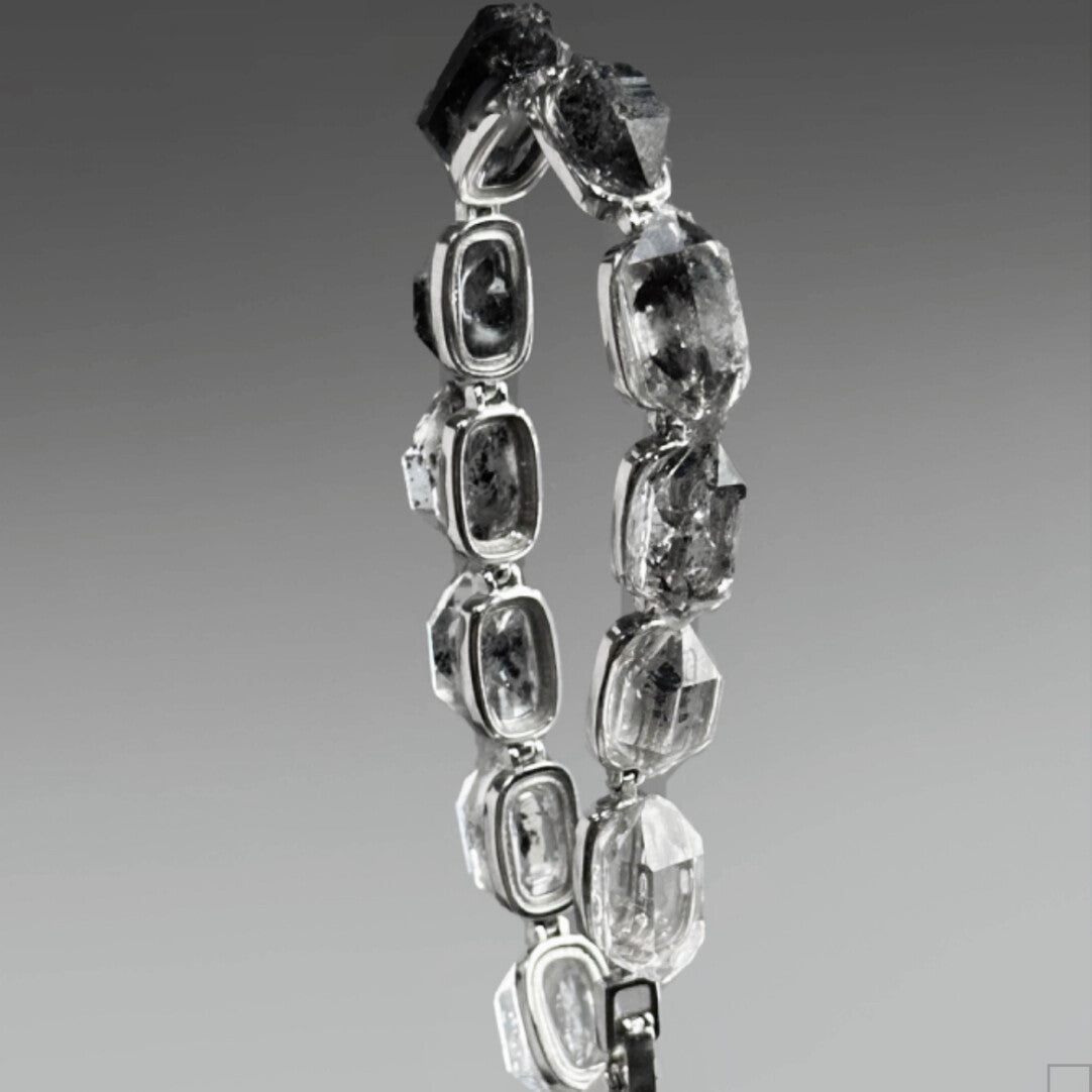 Ink and Wash Original Handmade Bracelet · 925 Silver Bangle