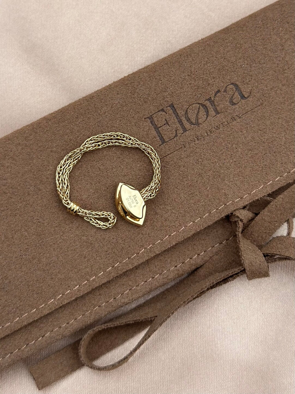 Antique Soft Chain Full Wrap Marquise Diamond Ring 18K solid gold Main Stone 1ct Ring