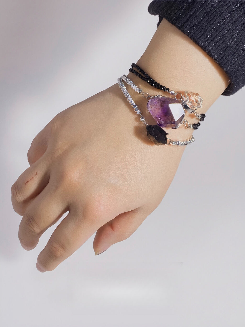 Purple Star Chain Shining Original Handmade Bracelet Seven Star Chain